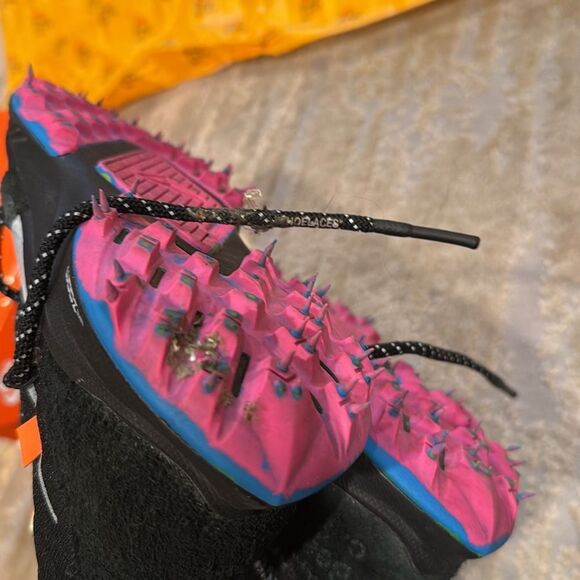 Off White x Nike Zoom Terra Kiger sneakers size 9.5 in very good used condition - Picture 10 of 13